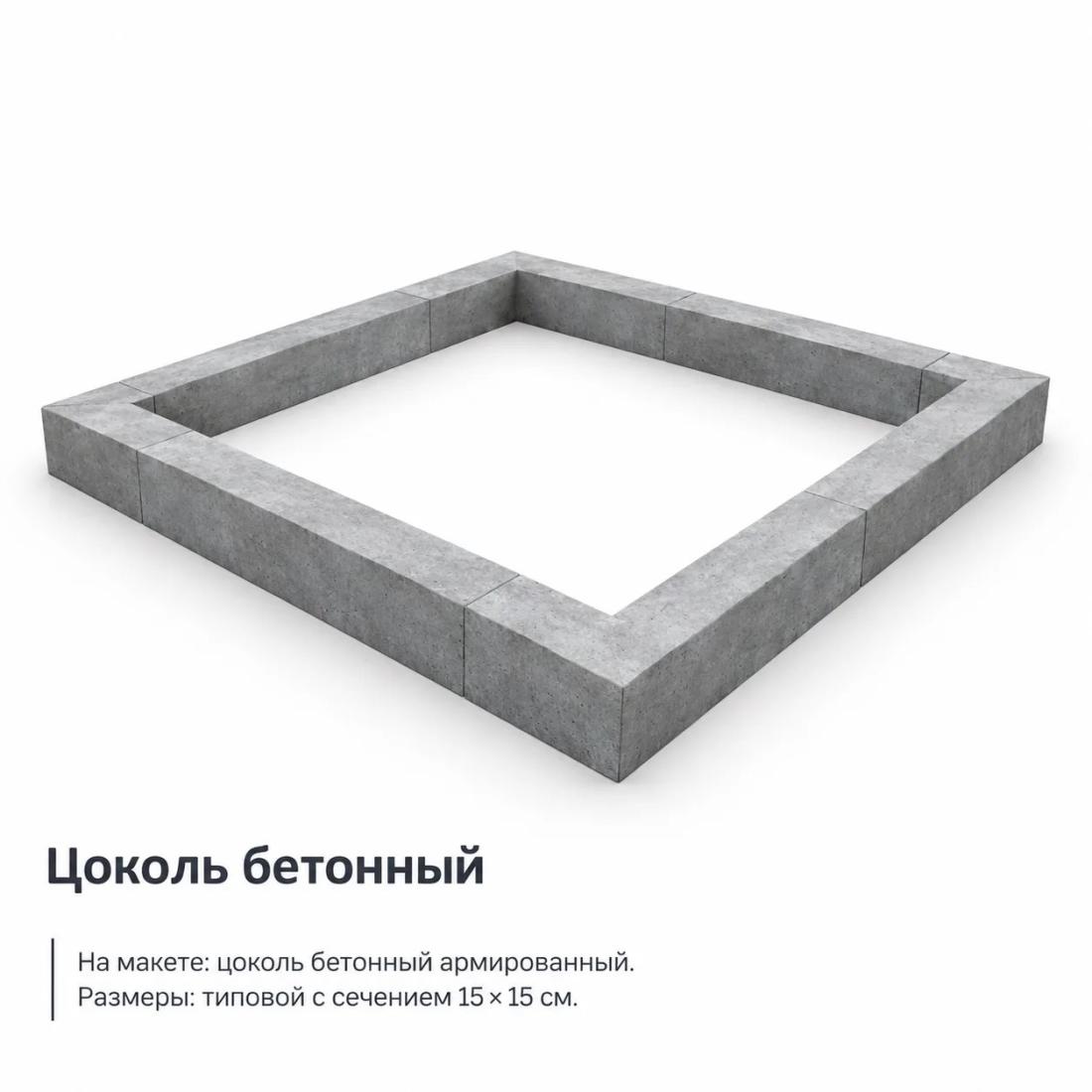 Рекомендуемые варианты цоколей для установки с оградой