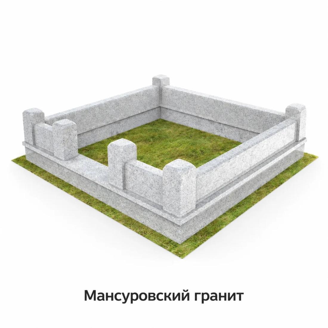 Цоколя из разных пород гранита