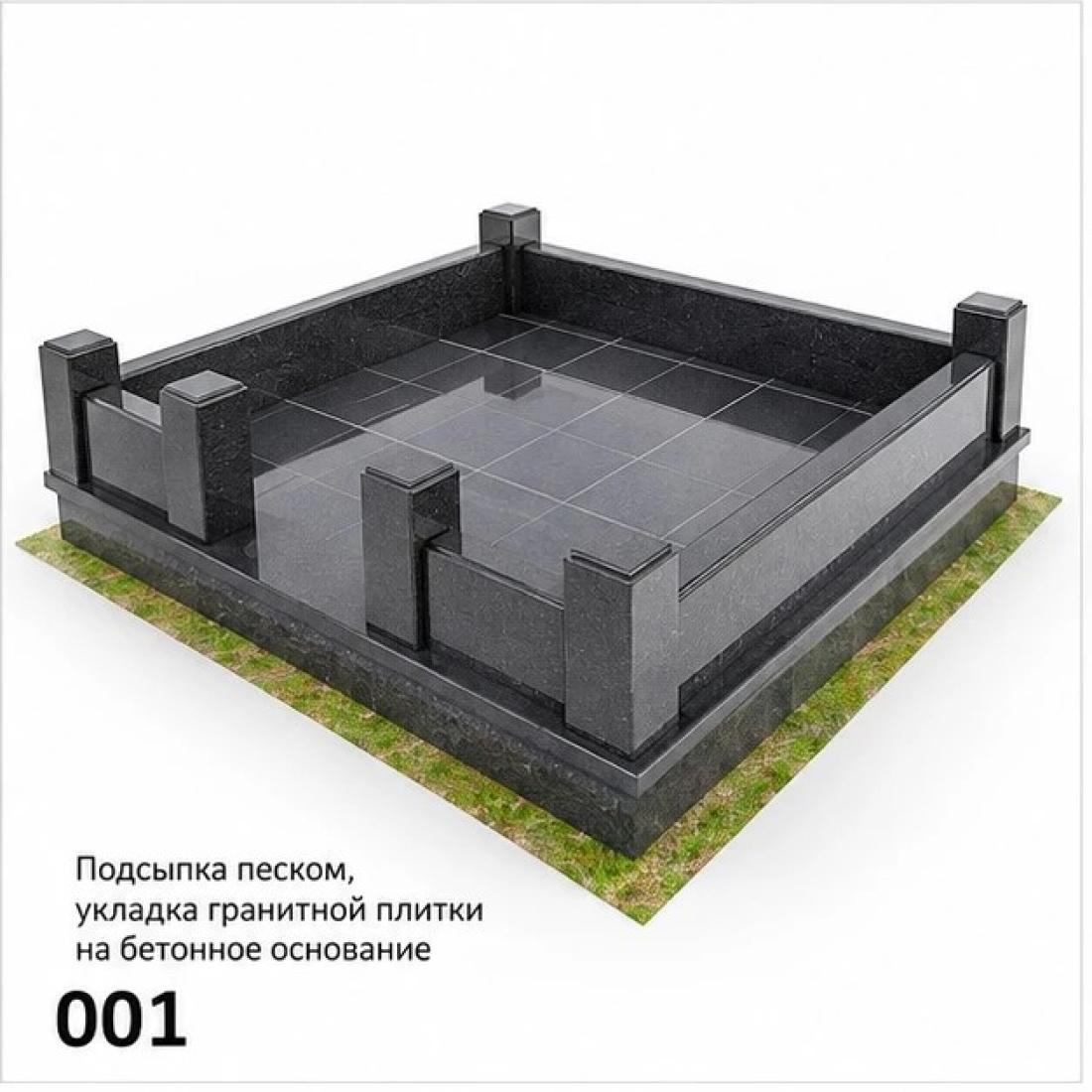 Гранитные цоколя с различными вариантами внутреннего благоустройства - 1
