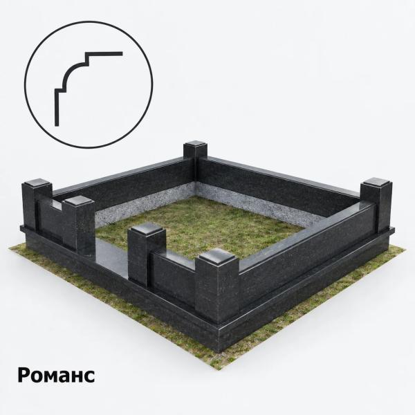 Гранитные цоколя. Фигурная кромка - 1