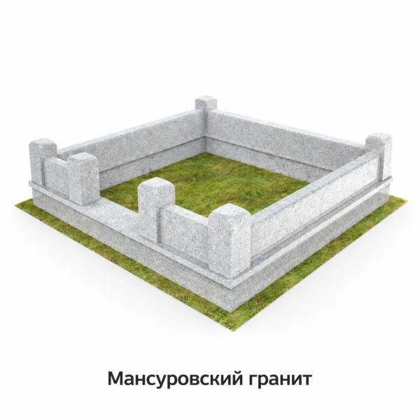Цоколя из разных пород гранита