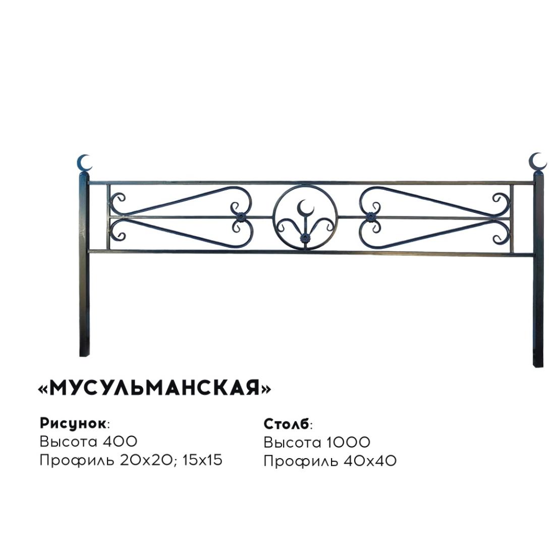 Металлическая ограда 